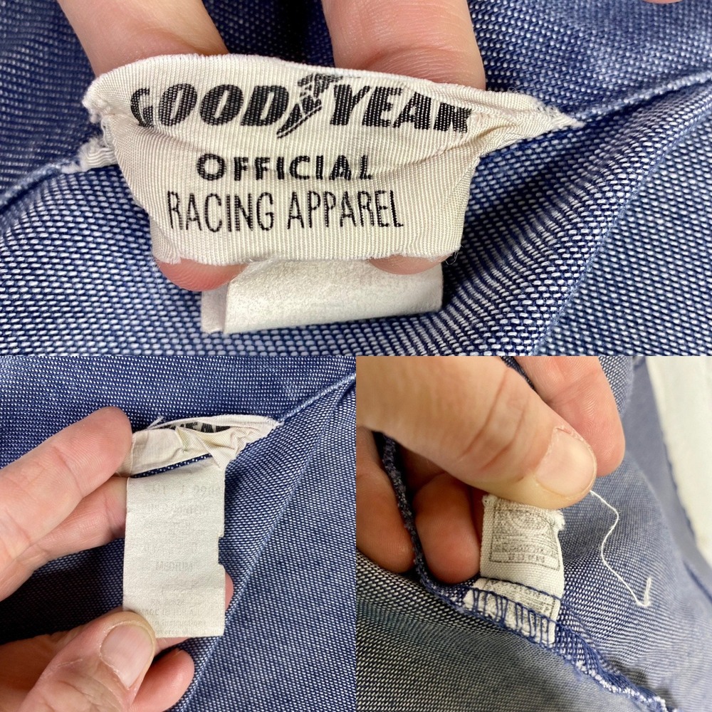 Vintage Goodyear Racing Jacket, Dagger Collars, Vintage Racing Gear, Size Medium - Picture 11 of 11